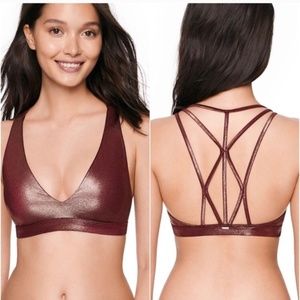 NWT VS Pink Ultimate Shine Sports Bra, Size Medium